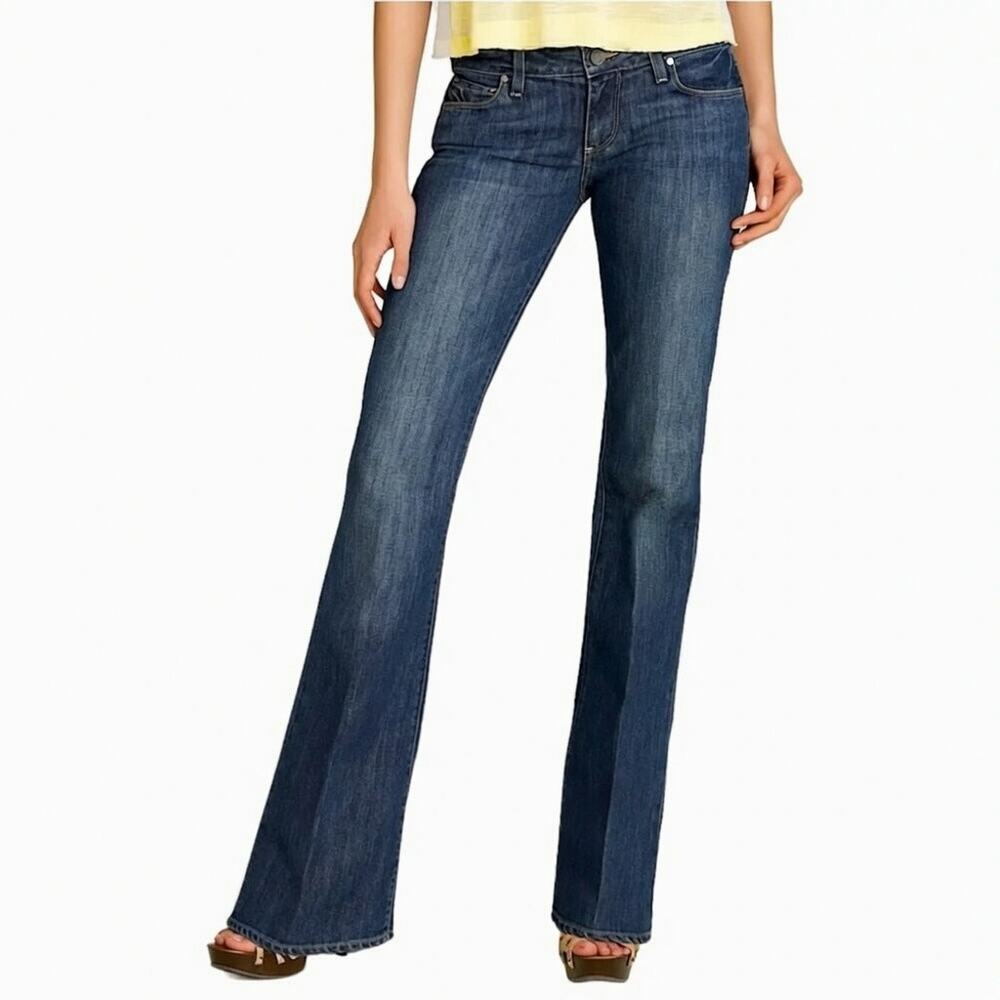 Paige Laurel Canyon Low Rise Bootcut Preminium Denim Jeans 28